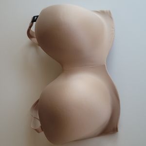 Curvy Couture Smooth Multiway strapless bra champagne 36H